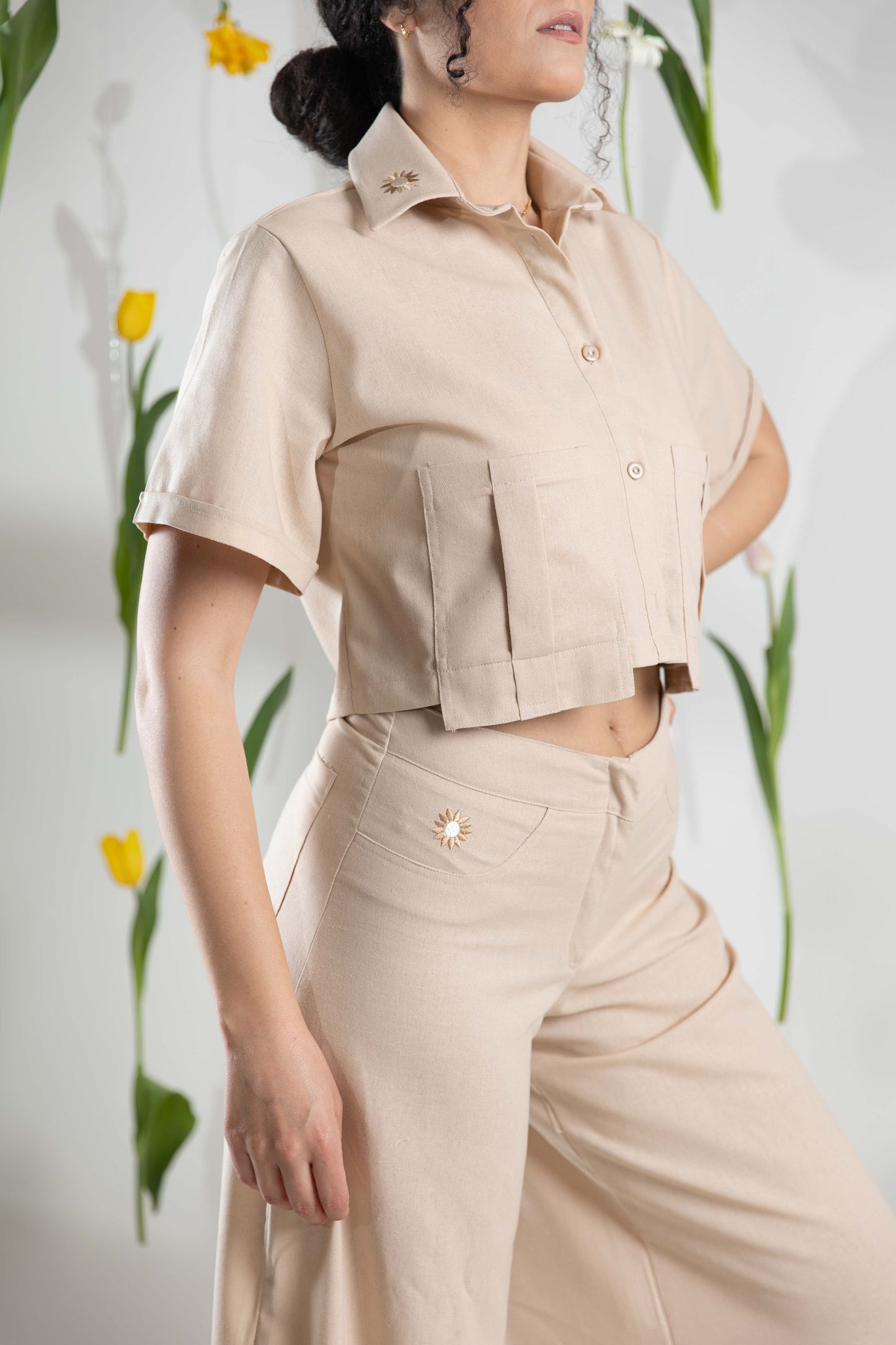 Cosmos Cropped Shirt